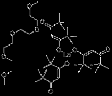 Tris(2,2,6,6-Tetramethyl-3,5-Heptanedionato)Lanthanum Tetraglymeadduct