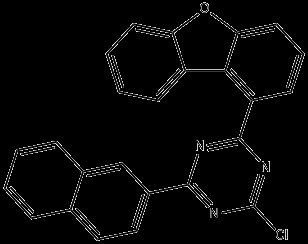 1,3,5-Triazine, 2-Chloro-4-(1-Dibenzofuranyl)-6-(2-Naphthalenyl)-