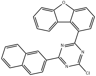 1,3,5-Triazine, 2-Chloro-4-(1-Dibenzofuranyl)-6-(2-Naphthalenyl)-
