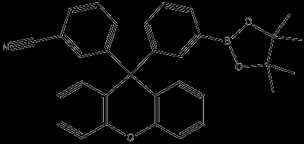 7-(4,4,5,5-Tetramethyl-1,3,2-Dioxaborolan-2-Yl)Spiro[Fluorene-9,9'-Xanthene]-2-Carbonitrile