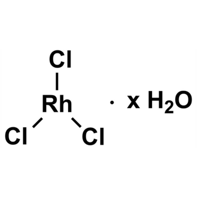 Rhodium Chloride Hydrate, CAS 20765-98-4, RhCl3·xH2O