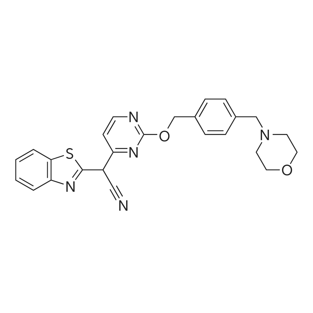 (1,3-Benzothiazol-2-Yl)[2-[[4-[(Morpholin-4-Yl)Methyl]Benzyl]Oxy]Pyrimidin-4-Yl]Acetonitrile