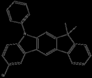 2-Bromo-5,7-Dihydro-7,7-Dimethyl-5-Phenyl-Indeno[2,1-B]Carbazole