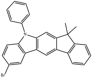 2-Bromo-5,7-Dihydro-7,7-Dimethyl-5-Phenyl-Indeno[2,1-B]Carbazole