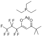 Ag(Fod)(PEt3); Triethylphosphine(6,6,7,7,8,8,8-Heptafluoro-2,2-Dimethyl-3,5-Octanedionate)Silver(I)