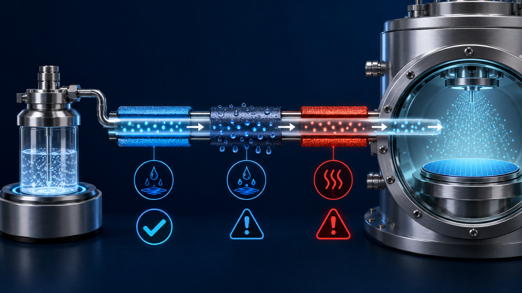 Maintaining Stable TDMAH Vapor Delivery Without Condensation or Overheating